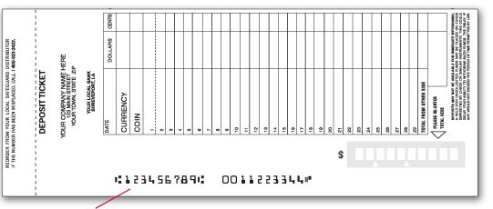 Deposit Ticket